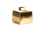 Cutii de Prajituri de 200g elegante din carton auriu 11 x 8.5 x 11 cm
