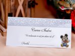 Plicuri de bani botez argintii sticker cu Mickey Mouse 9 x 20 cm