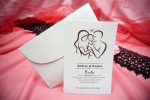 Invitatii de botez doi parinti si bebelus 13.5 x 20 cm