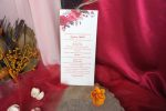 Invitatii nunta al rosii cu flori