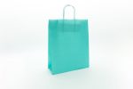 Pungi marturii nunta sau botez culoare verde din hartie kraft 25 x 11 x 31 cm