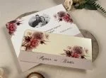 Invitatii nunta model modern cu miri 21.5 x 10 cm
