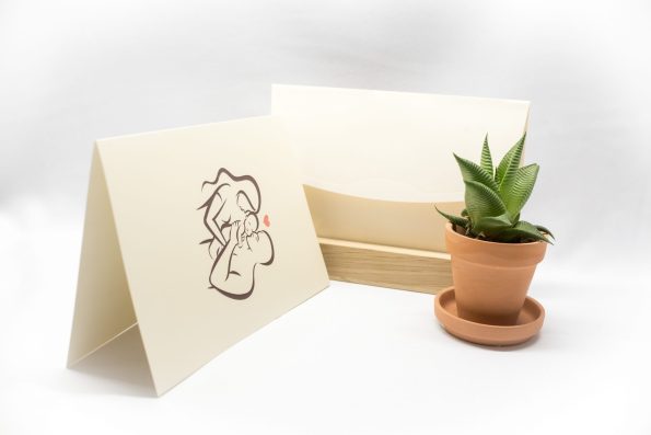 Invitatii botez personalizabile parinti copil si inimioara 13