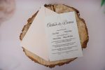 Invitatii nunta simple albe 14 x 19.7 cm