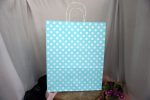 Pungi marturii nunta sau botez din hartie kraft inalbita 25 x 11 x 31 cm