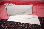 Invitatii nunta carton gros cu margini si frunze argintii 11 x 26.5 cm 1 Invitatii nunta carton gros cu margini si frunze argintii 11 x 26.5 cm