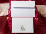 Invitatii botez dintr-un carton alb