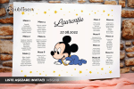 Liste asezare invitati design cu Mickey
