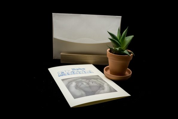 Invitatii botez model tip carte desen trenulet 13