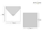 Invitatii nunta model geometric linii aurii 17 x 17.6 cm
