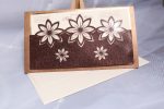 Invitatii nunta cu motive florale in relief şi folie transparenta. 13 x 23 cm