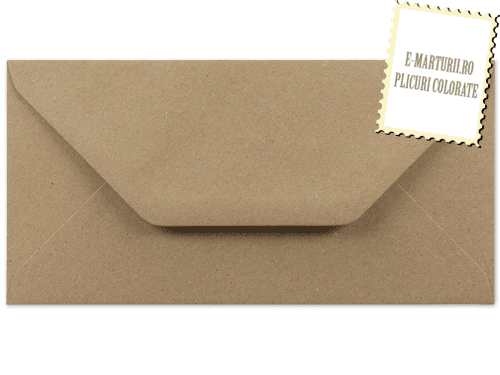 Plicuri craft invitatii felicitare DL Vintage 110 x 220 mm set 20 buc Plicuri craft invitatii felicitare DL Vintage 110 x 220 mm set 20 buc