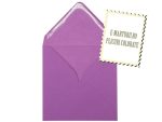Plicuri mov patrate invitatii nunta 130 x 130 mm set 20 buc