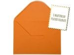 Plicuri portocalii invitatii nunta C5 162 x 229 mm set 20 buc
