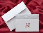 Invitatii botez dimensiuni mici model in relief 11.5 x 8.5 cm