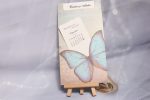 Invitatii nunta model cu fluture bleu 12 x 22 cm