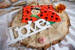 Invitatii botez forma de mamaruta 10 x 16 cm