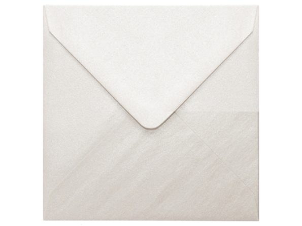 Plicuri ivory sidefat patrate mici 130 x 130 mm set 20 buc