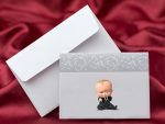Invitatii botez dimensiuni mici model in relief 11.5 x 8.5 cm