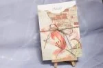 Invitatii nunta model clasic rustic si snur 14 x 22 cm
