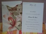 Invitatii nunta model clasic rustic si snur 14 x 22 cm