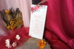 Invitatii nunta al rosii cu flori
