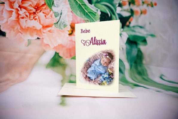 Invitatii de botez cu poza bebelus
