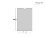 Invitatii nunta clasice cu dungi aurii 14 x 20.3 cm