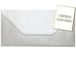 Plicuri argintiu invitatii nunta felicitare DL 110 x 220 mm set 20 buc