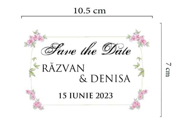 Magneti personalizati cu numele mirilor