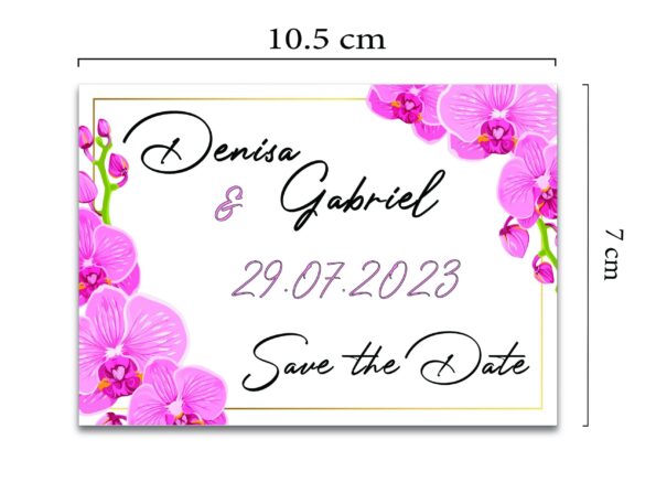 Magneti personalizati cu orhidee mov