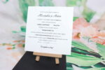 Invitatii nunta eleganta cu plic negru si carton gros alb