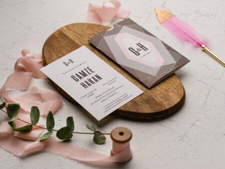Invitatii nunta eleganta nuanta negru