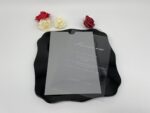 Invitatii nunta plexiglass cu plic gri decupat