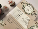 Invitatii nunta elegante model floral elegant