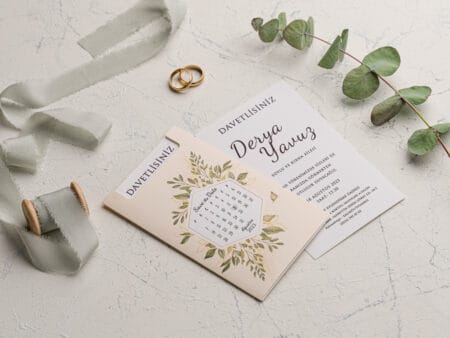 Invitatii nunta cu plic eleganta inclus in pret