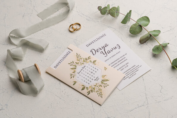 Invitatii nunta cu plic eleganta inclus in pret