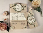 Invitatii nunta elegante model floral elegant
