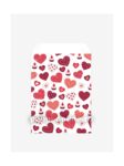 Punga mercerie inimioare – lwc alb 70gr/m2  9x15cm – 200 buc