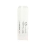 Punga tacam alba „TRIS WHITE” – 8 x 25cm – 2000 buc
