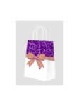 Punga cadou fundite mov – 24 x 11 x 28cm – 100 buc