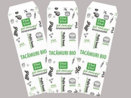 Caracteristici:Hartie kraft alba 40gr/mpDesign atractivPrezentaremoderna a tacamurilorPotrivita pentru livrari la domiciliu si servireIdeal pentru fast-food