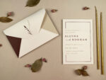 Invitatii nunta maro 18x12 cm