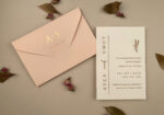 Invitatii nunta roz 18×12 cm