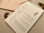 Invitatii nunta roz 18×12 cm