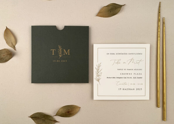 Invitatii nunta verde 13