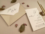 Invitatii nunta maro originale cu detaliu alb – EMPUB- 12254-ella