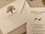 Invitatii nunta alb 17×12