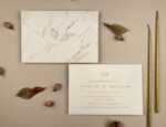 Invitatii nunta ivorie 12×18 cm