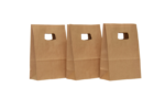 Sacosa hartie cu maner nuanta natur 14x7x21cm